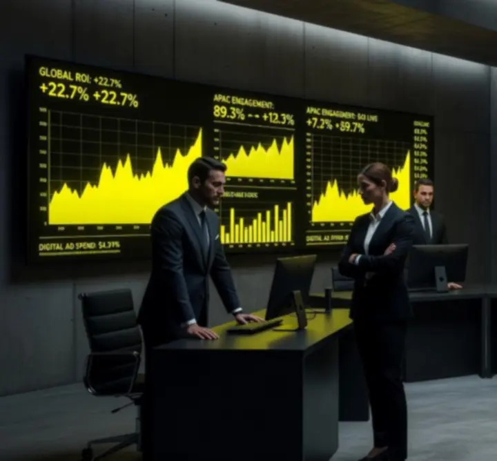 Dark performance marketing command center
